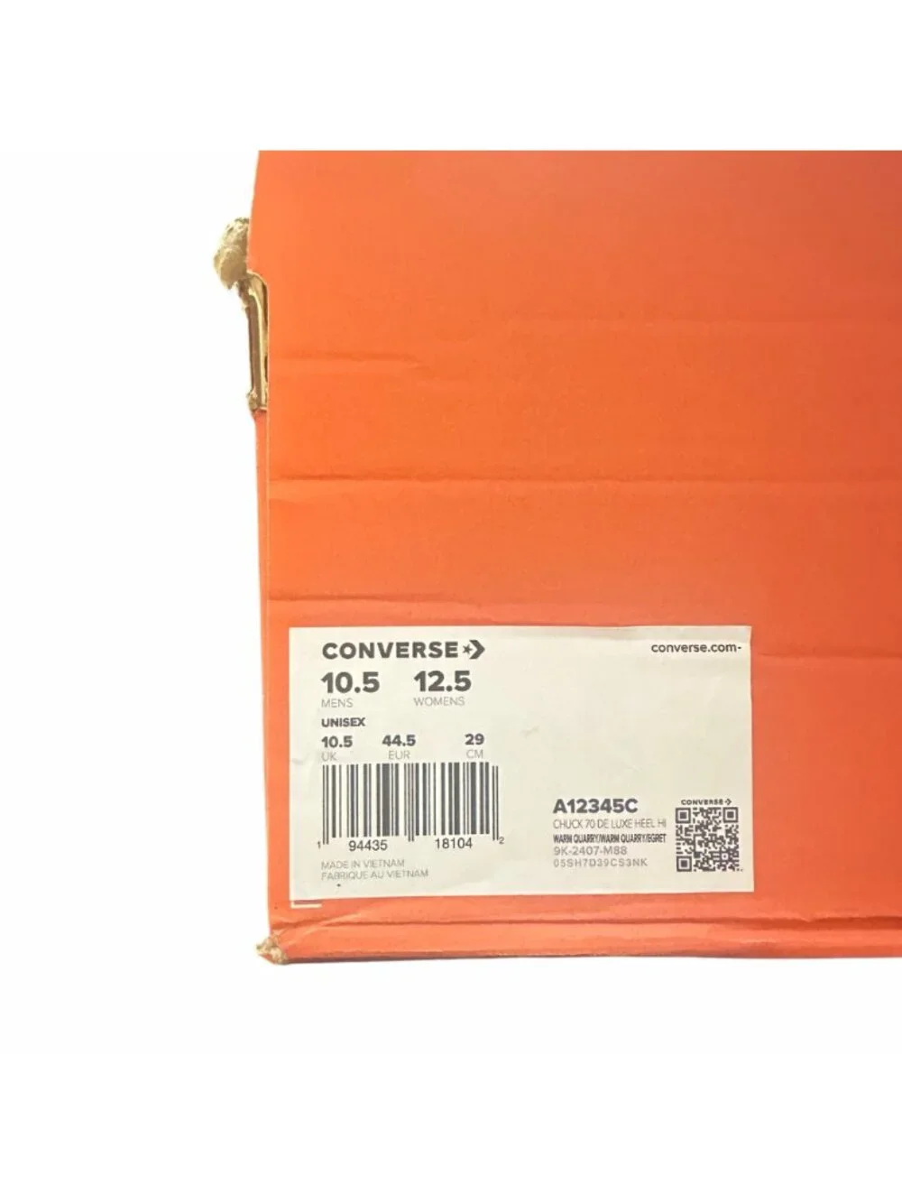 ⭐Converse Chuck 70 De Luxe Platform Weatherized Leather 10.5 Mens Shoes A12345C